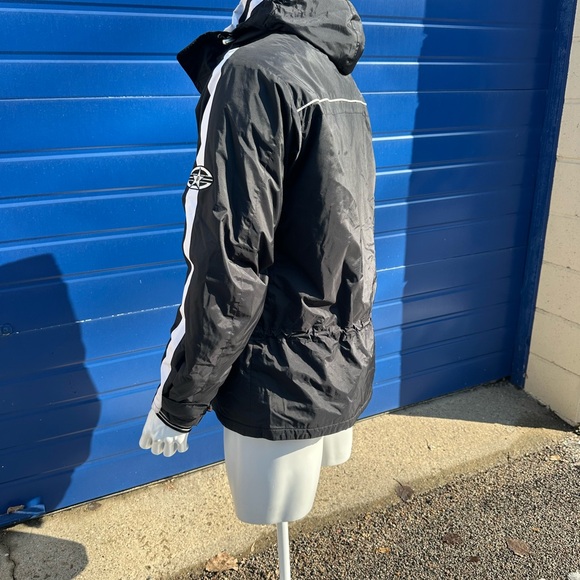 Bogner Mens Ski Snowboard Jacket Black w/white stripes Size XL 44 to 48 - Picture 7 of 12